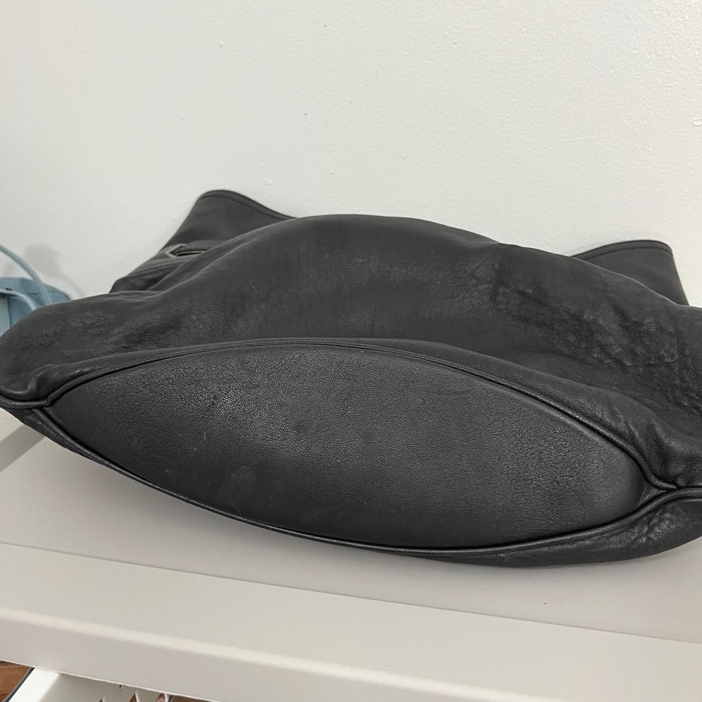 Burberry Black Leather Compton Hobo Convertible Large Shoulder Bag Purse READ - Picture 16 of 16